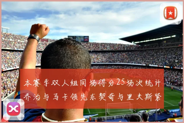 本赛季双人组同场得分25场次统计乔治与马卡领先东契奇与里夫斯紧随其后